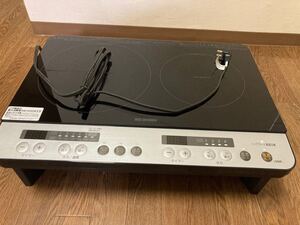 美品 アイリスオーヤマ IHクッキングヒーター 18年製 IHK-W12SP-B