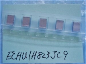 SB05　Panasonic PPS（ポリフェニレンサルファイド）フィルムコンデンサ　 ECHU1H823JC9　　0.082μF(82nF)±5% 　50V ５個セット