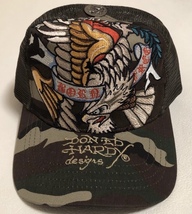 【新品未使用、正規品、本物】 Ed Hardy エド・ハーディー ワシ 刺繍 キャップ 帽子 迷彩柄 カモフラージュ_画像5