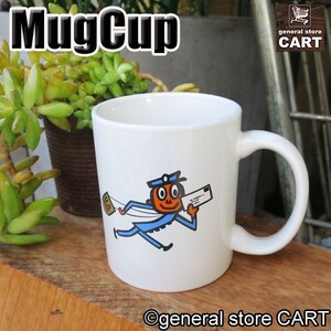陶器マグカップ Mr.ZIP ミスター ジップ アメリカ郵便局 USPS キャラクター 大容量コーヒーカップ