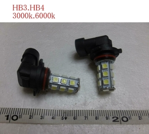 在庫処分　HB4フォグランプ用 LED18連 3000k SMDバルブ 2個　ｃ