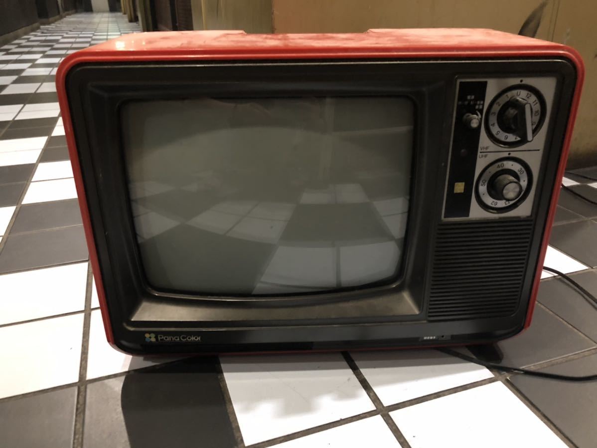 安い購入 National National 昭和 ポータブル液晶カラーテレビ 年代物