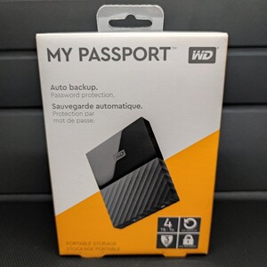 WD東芝 MyPassport ハードウェア暗号化保護 4TB【超美品】ポータブルハードディスク外付けHDDブラック USB3.0