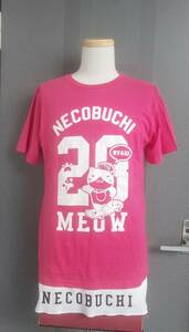 ★送料無料★ NECOBUCHI-SAN レイヤードＴシャツ プリントＴ Large