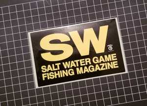 岳洋社 SALT WATER GAME FISHING MAGAZINE ソルトウォーターゲームフィッシングマガジン ステッカー シール/月刊誌