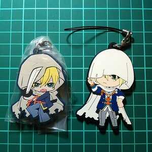 ◇ 刀剣乱舞 ONLINE カプセルラバーマスコット 其の二 山姥切国広 （未開封） ＋ ねんどろいどぷらす　非売品　ラバーストラップ（開封済）