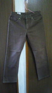  men's Denim light brown group size 1 [ Takeo Kikuchi ] waist 72cm used 