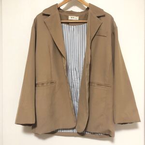 ジャケット 韓国 ブラウン テーラードジャケット