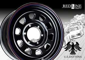 ■ U.S.Daytona ■　ブラックカラー　ホイール4本セット　16x7.0J OFF+25/PCD139.7　汎用サイズ!!