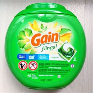 51個入 Gain ジェルボール ゲイン オキシクリーン 洗剤 アメリカ 洗濯