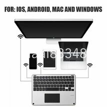 PI113:ipad用 ワイヤレス bluetooth キーボード タブレット ラップトップ mac 電話 ア_画像5