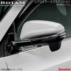 ROJAM ロジャム エアロミラーエクステンション ABS シルバー×ブラック エスクァイア ZRR8G/ZWR8G 2014/10～2017/6 ROJAM 20-eme-001