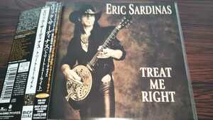 エリック・サーディナス／トリート・ミー・ライト　ERIC SARDINAS　帯付き　 中古CD　Stevie Ray Vaughan　ブルース・ロック