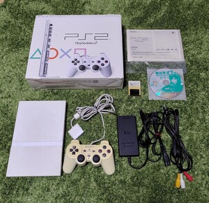 PlayStation2 SCPH-79000 CW PS2 薄型 本体 箱付き メモリーカード ソニー プレステ2