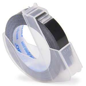 DYMO リフィルテープ 9mm幅×3M [ グロッシー_(つやあり) / ブラック ] ダイモ 通信販売 ダイモテープ ダイモ用テープ エンボステープ