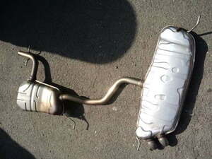 VW GOLF VI 6 MK6 GTiゴルフ純正マフラーエキゾーストミドルとエンドパイプ GENUINE EXHAUST MIDDLE END PIPE 1K0120AE 1K6253611AN TOURAN