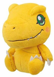 【アグモン 目開きver. 単品】デジモンアドベンチャー でっかいあまえんぼぬいぐるみ タグ付き新品/ BIG おすわり ふわふわ NW