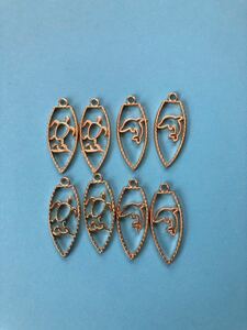 レジン枠 ハンドメイドアクセサリーパーツセット ハワイアン風サーファー風