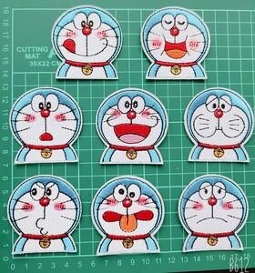 *刺繍アイロンワッペン*ドラえもん*8枚セット