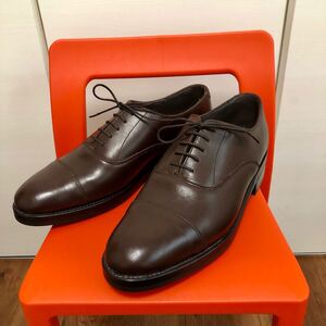 Bridlen ストレートチップ 革靴 ビジネスシューズ 茶 ブラウン