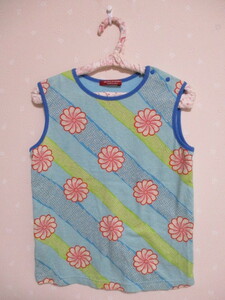 * Familia plus Hiroko Koshino * pretty tank top *140.* blue 10912