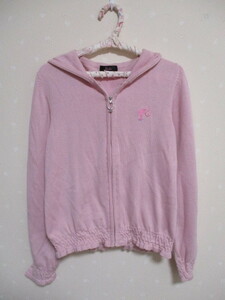 * Barbie Barbie * pretty cotton knitted parka *150.* pink 10918