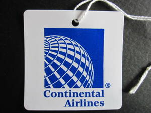 コンチネンタル航空■Continental Airlines■地球儀ロゴ■ユナイテッド航空■機内持込手荷物タグ■ヴィンテージ■1990's前半