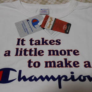 新品！USA製！チャンピオン T1011 ヘビーウエイトTシャツ 白 XL ホワイト It takes a Little more to make a Champion ラスト１着の画像2