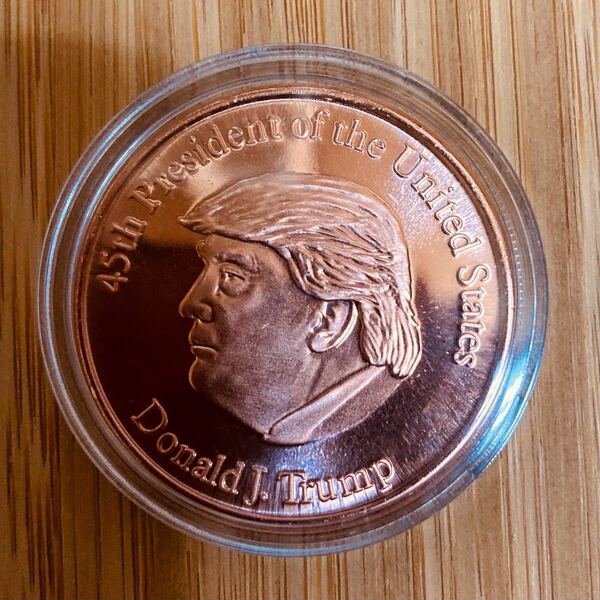 トランプ大統領　1オンス　銅貨　45代目大統領