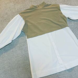 海外ZARA購入◎オシャレ流行の切り替えシャツ! トップス