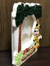 東京ディズニーランド ミッキー レトロ ジャングル 探検隊 写真立て Walt Disney Company Mickey Tokyo Land Sea 陶器製 ビンテージ Old_画像4