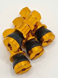 新品未使用★ アルミ カー チューブ レス ホイール バルブ キャップ
