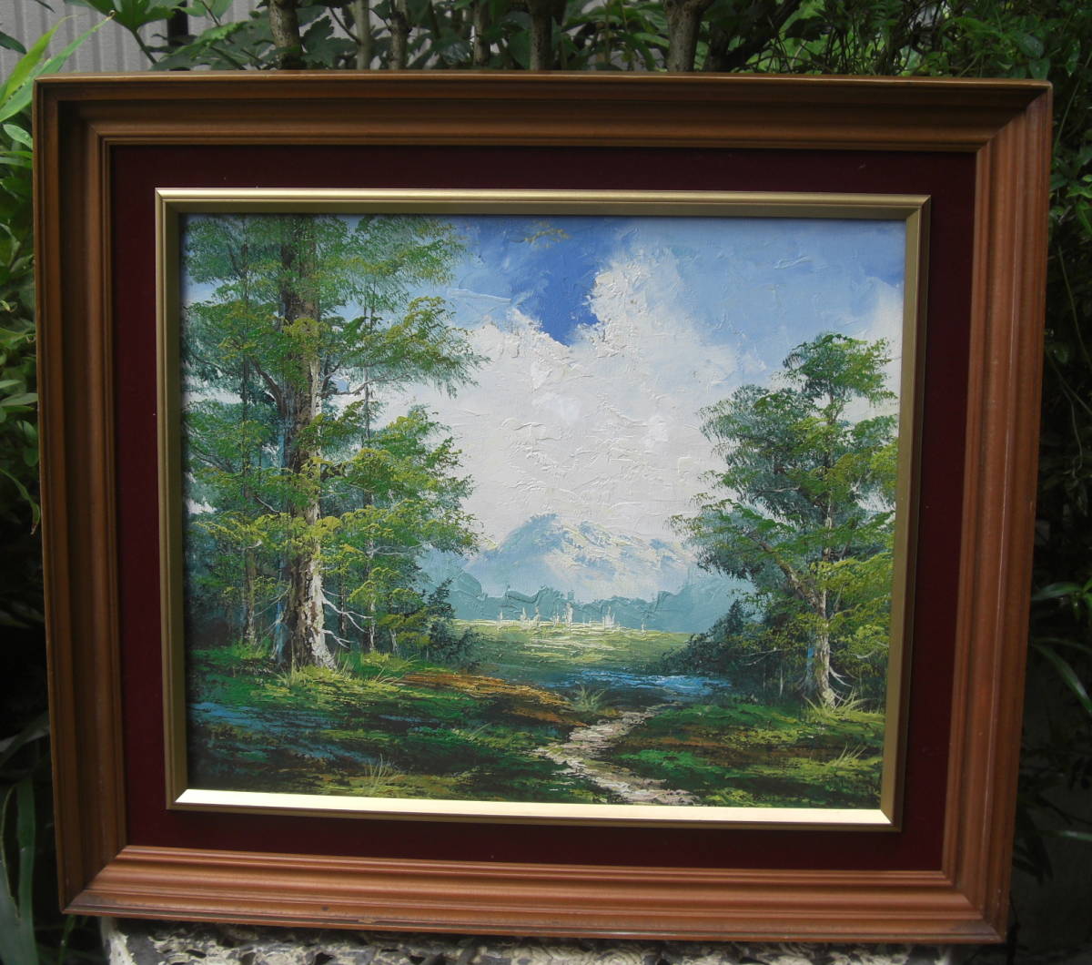 ★☆Painting Antech Collection/ Landscape Painting Framed Used Item!!0910☆★, painting, oil painting, Nature, Landscape painting