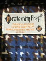 デッドストック 50s Sears Fraternity Prep プルオーバー フランネル チェック ボタンダウン ハーフジップ シャツ 50年代 ヴィンテージ_画像4