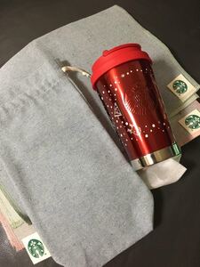 スターバックス アニバーサリー クリスマス ステンレスタンブラー タンブラー巾着ランチョンマット サイレン 水筒 ステンレスカップ