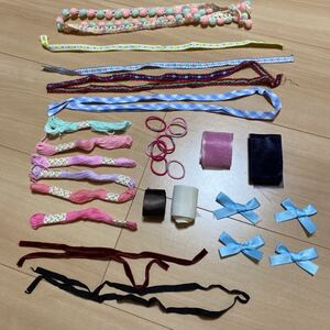 ハンドメイド材料 ハンドメイド資材 はぎれ レース 手芸用品 詰め合わせ リボン 刺繍糸 チロリアンテープ バイアステープ