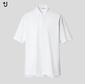 新品未使用　ユニクロ UNIQLO プラスJ +J リラックスフィットポロシャツ　ホワイト WHITE XLサイズ