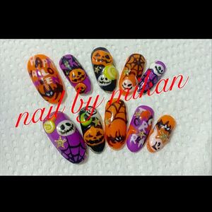 ハロウィン ネイルチップ happy HALLOWEEN