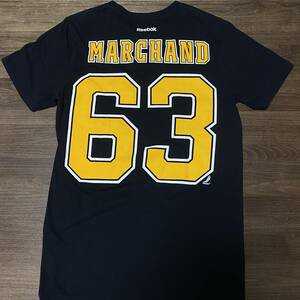 NFL Boston * blue in zb Lad * maru car n T-shirt (Brad Marchand shirt)