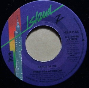 Funk/Disco/Soul/Electro◆Was (Not Was)◆Sweet Pea Atkinson - Dance Or Die / Should I Wait◆7inch/7インチ/試聴可/超音波洗浄