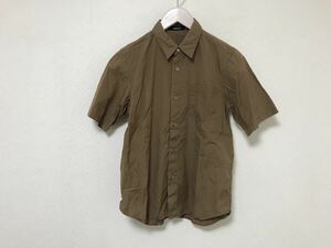  genuine article Zucca zucca cotton military tight short sleeves shirt travel travel men's made in Japan M Brown tea 