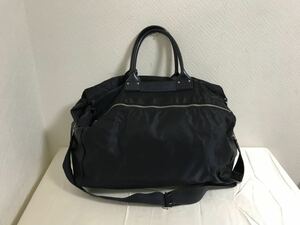  genuine article Masaki Matsushima masakimatsushima original leather nylon 2way tote bag business hand teka big Boston shoulder bag men's 