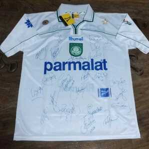 値下交渉 1999年 パルメイラス トヨタカップ フルメンバー 直筆サイン入り 検/PALMEIRAS 20TH COPA TOYOTA CUP TOKYO VS MANCHESTER UNITED
