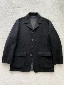 Brooks Brothers sizeS ダブルフェイス ウールジャケット メンズ グレー ダークグレー ブレザー ブルックスブラザーズ