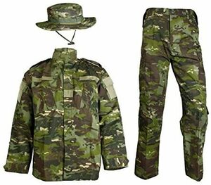 Sサイズ MultiCam Tropic 迷彩服 上下・ブーニーハット セット BDU 戦闘服 ジャケット＆パンツ＆ブーニーハット マルチカムトロピック