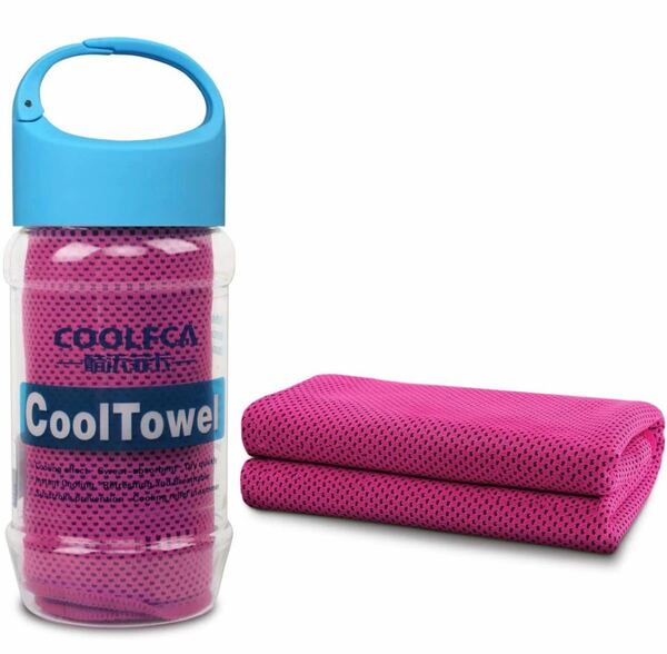 桜限定 冷感タオル2個セット　超冷感タオル 極冷iceタオル ボトル携帯