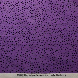 ロラライハリス Pepper Dots パープル生地