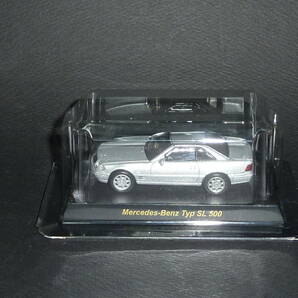 メルセデス ベンツ ミニカーコレクション Typ SL500 シルバー 京商 1/64 Mercedes-Benz Ｔｙｐ ＳＬ５００ V8の画像1