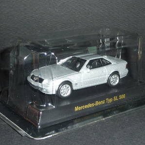 メルセデス ベンツ ミニカーコレクション Typ SL500 シルバー 京商 1/64 Mercedes-Benz Ｔｙｐ ＳＬ５００ V8の画像2
