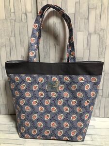 大きめサイズ 帆布 トートバッグ 肩掛け ハンドメイド